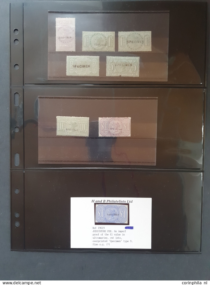 1860-1880  Fiscal/Revenue Stamps All With Specimen Overprints */** Upto £6 Including Estate Duty, Land Registry, The Lan - Autres & Non Classés