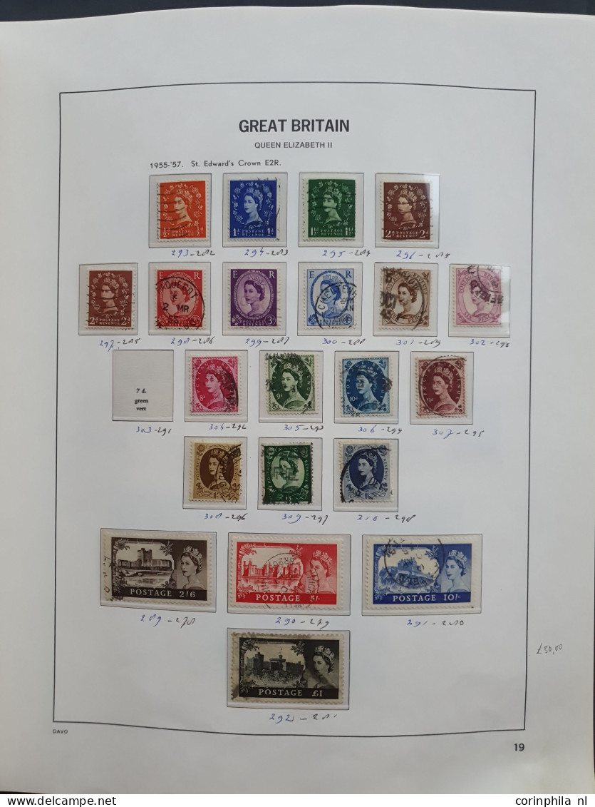 1860/2003 collection used and */** including better items, face value and some India stamps in 4 albums, folder and stoc