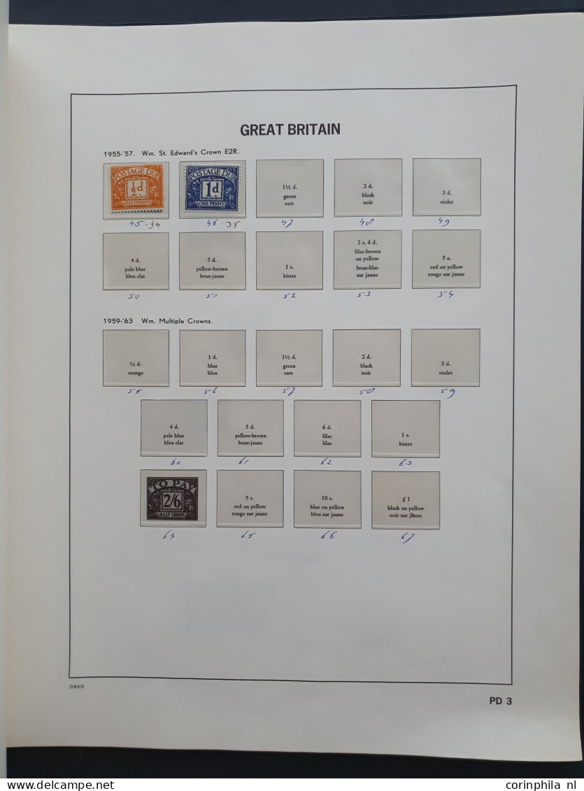 1860/2003 collection used and */** including better items, face value and some India stamps in 4 albums, folder and stoc