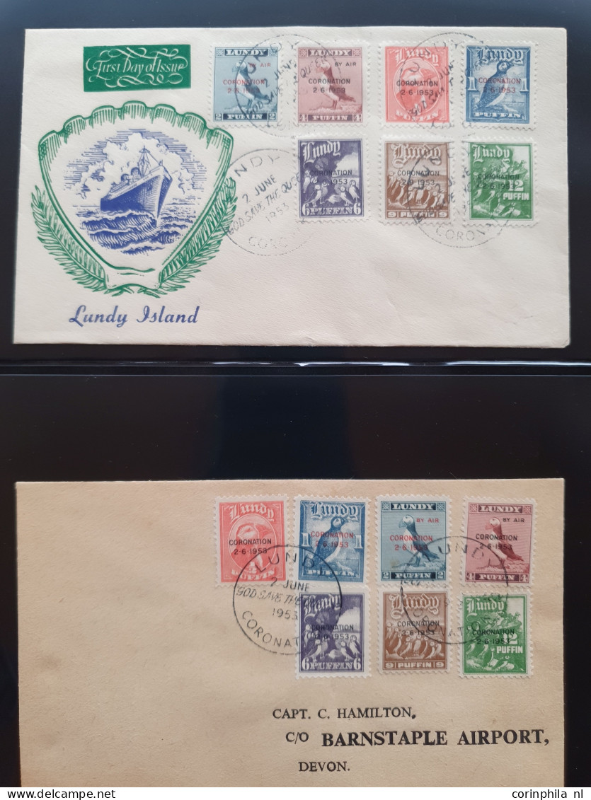 1936 Onwards Lundy Collection Stamps And Covers With Early And Better Material In Stockbook And Leuchtturm Album - Autres & Non Classés