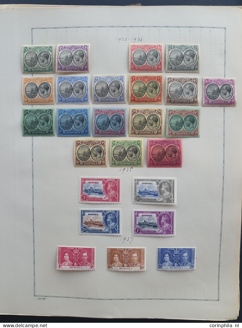 1850c-1940 collection used and * with better items and sets including Caymans, Grenada, British Honduras, Jamaica ,Brune