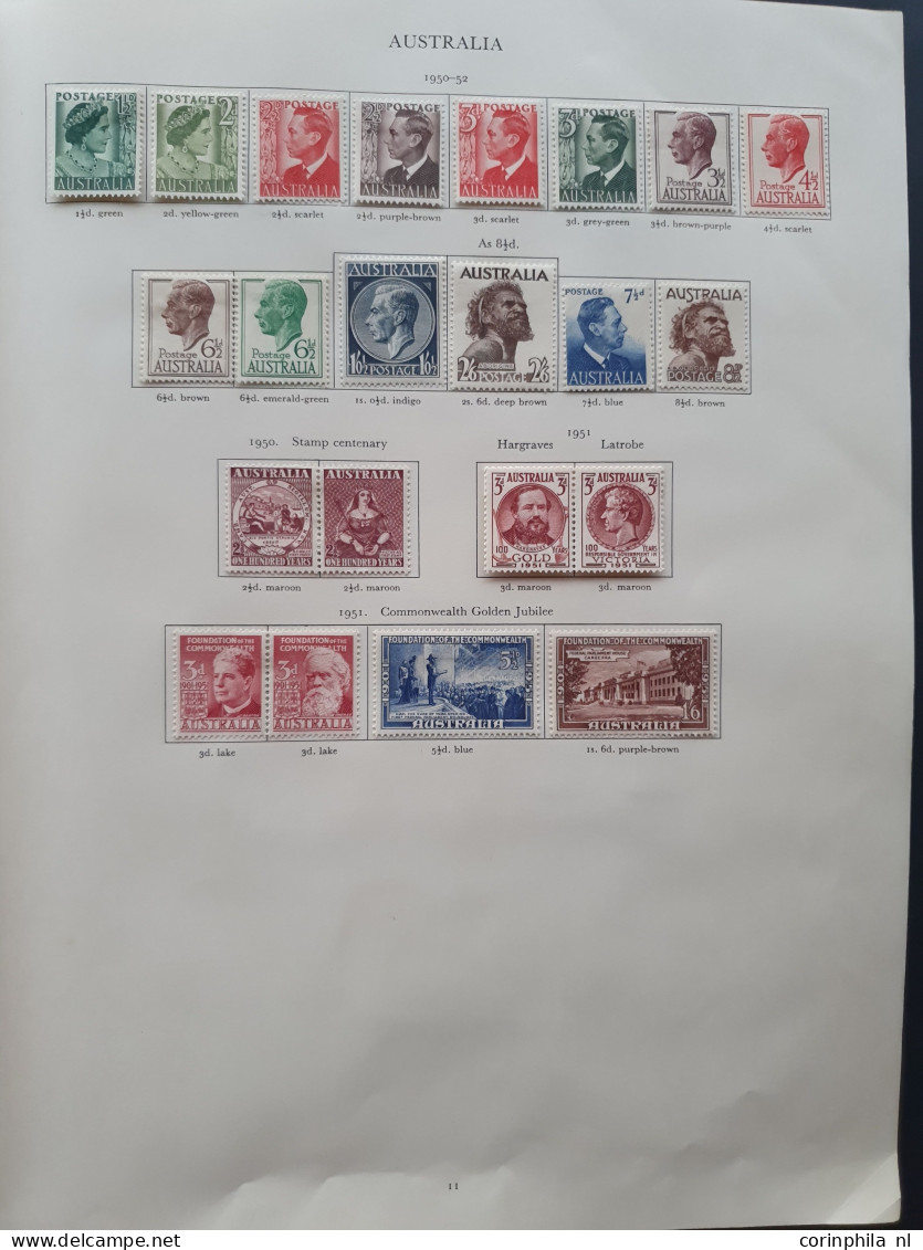 1937-1952 collection George VI all * with better material including Malaysian States in Stanley Gibbons album