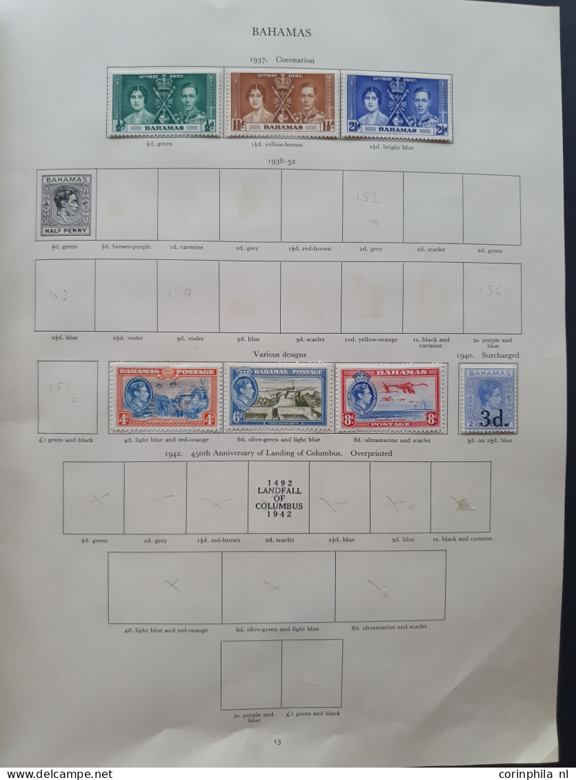 1937-1952 collection George VI all * with better material including Malaysian States in Stanley Gibbons album