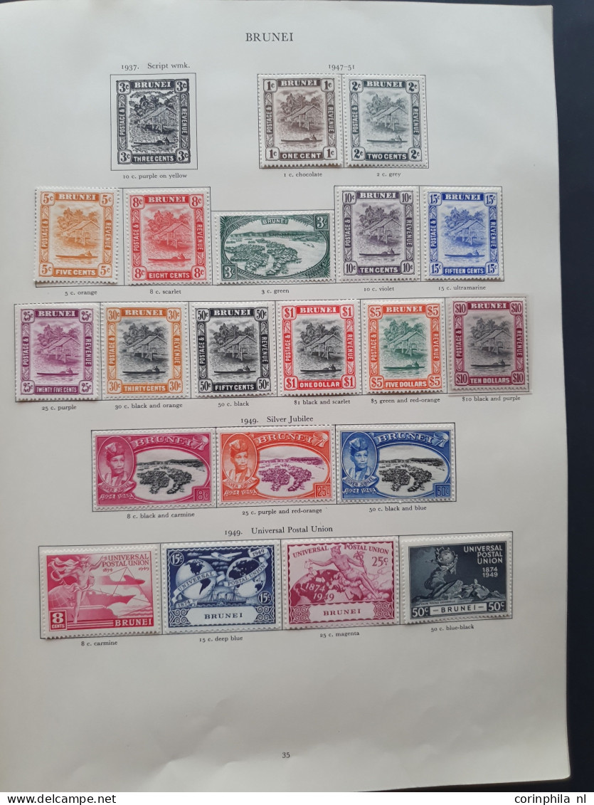 1937-1952 collection George VI all * with better material including Malaysian States in Stanley Gibbons album