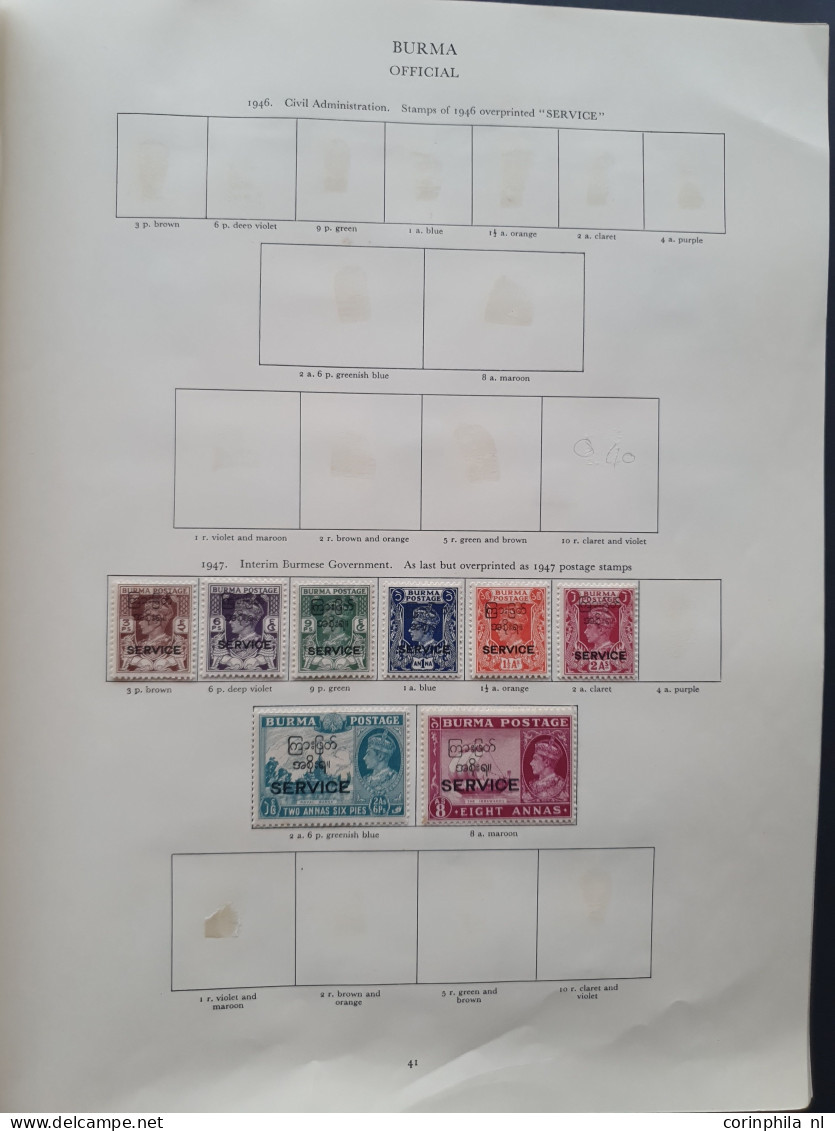 1937-1952 collection George VI all * with better material including Malaysian States in Stanley Gibbons album