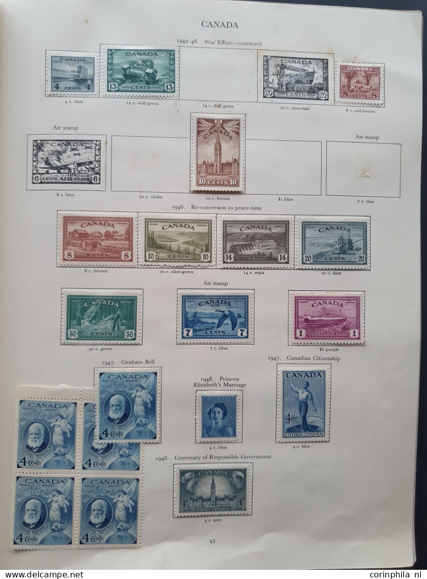 1937-1952 collection George VI all * with better material including Malaysian States in Stanley Gibbons album