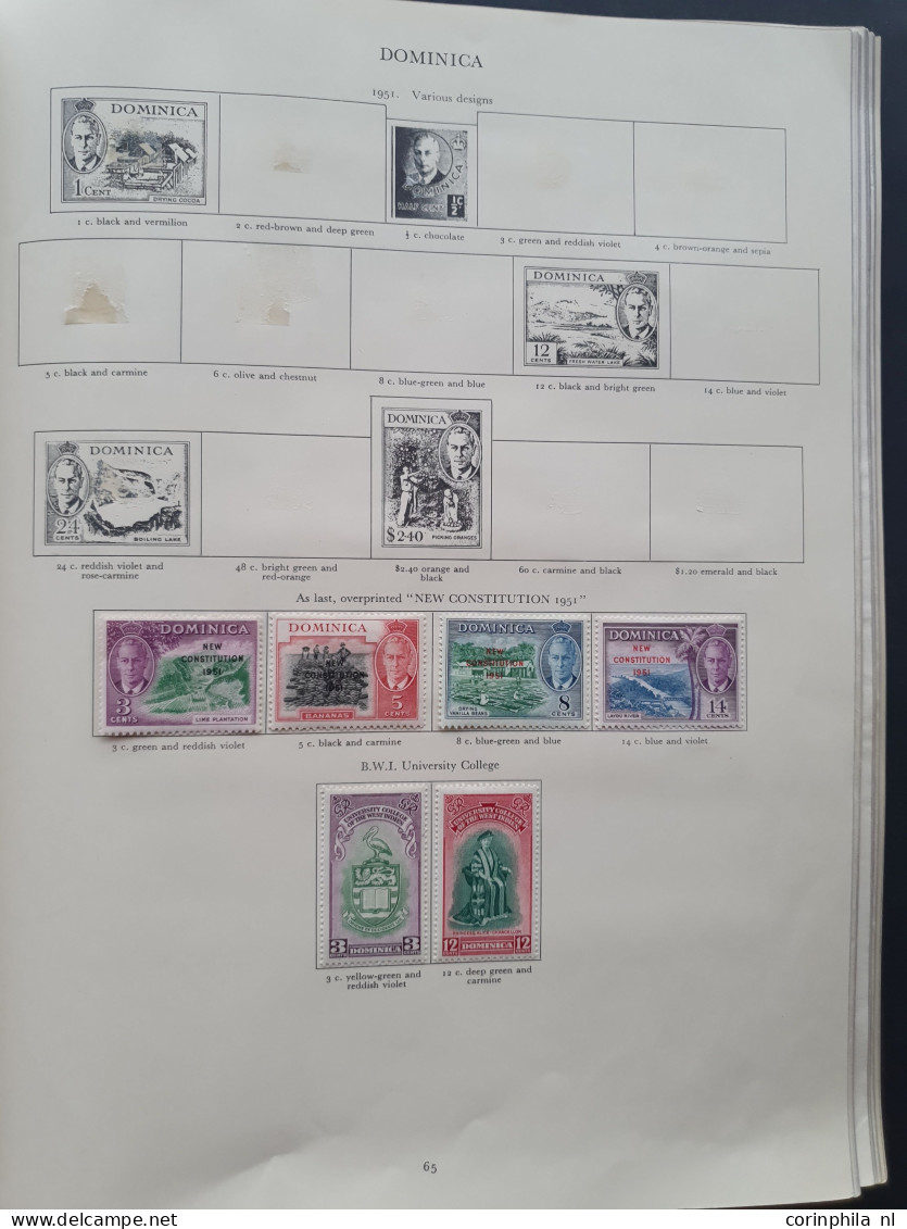 1937-1952 collection George VI all * with better material including Malaysian States in Stanley Gibbons album