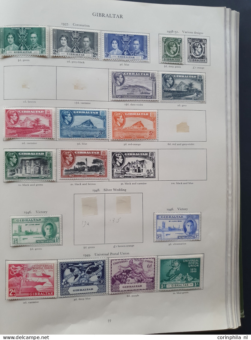 1937-1952 collection George VI all * with better material including Malaysian States in Stanley Gibbons album