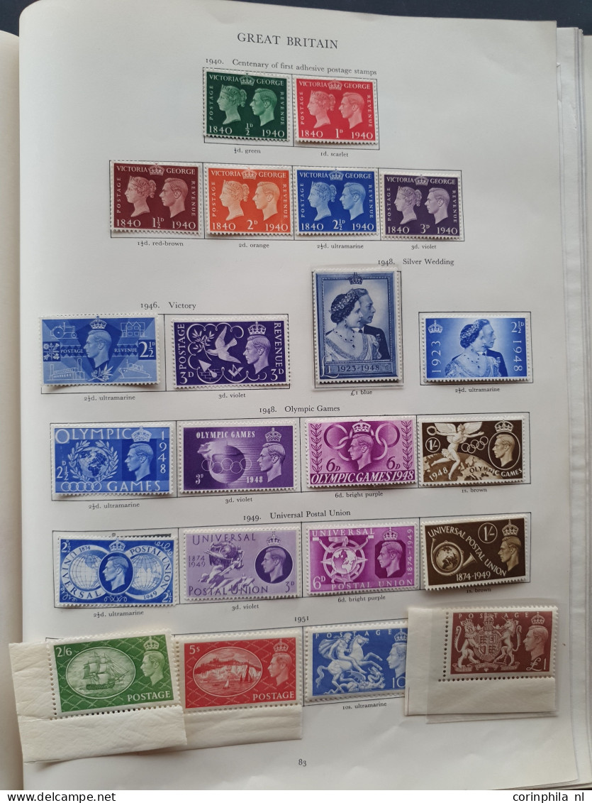 1937-1952 collection George VI all * with better material including Malaysian States in Stanley Gibbons album