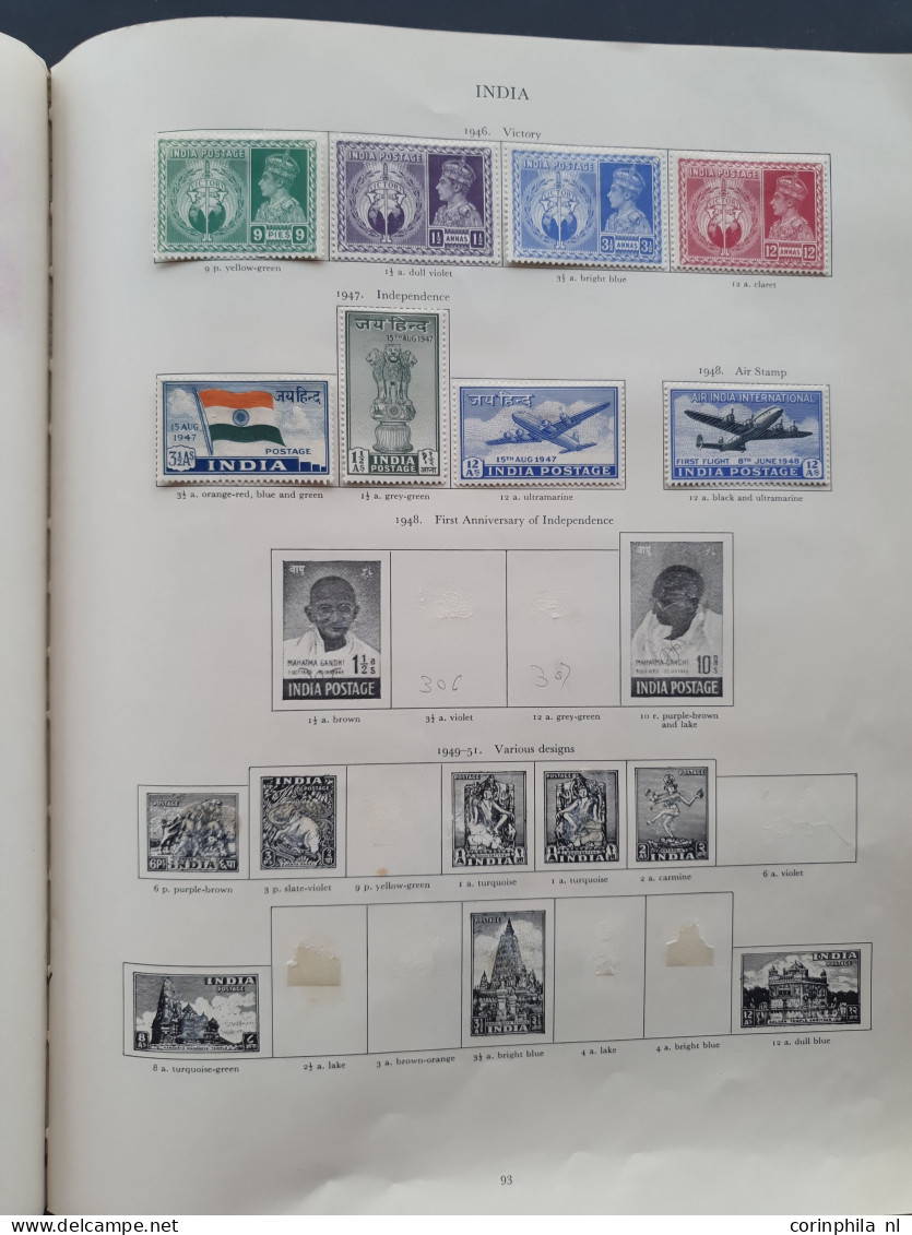 1937-1952 collection George VI all * with better material including Malaysian States in Stanley Gibbons album