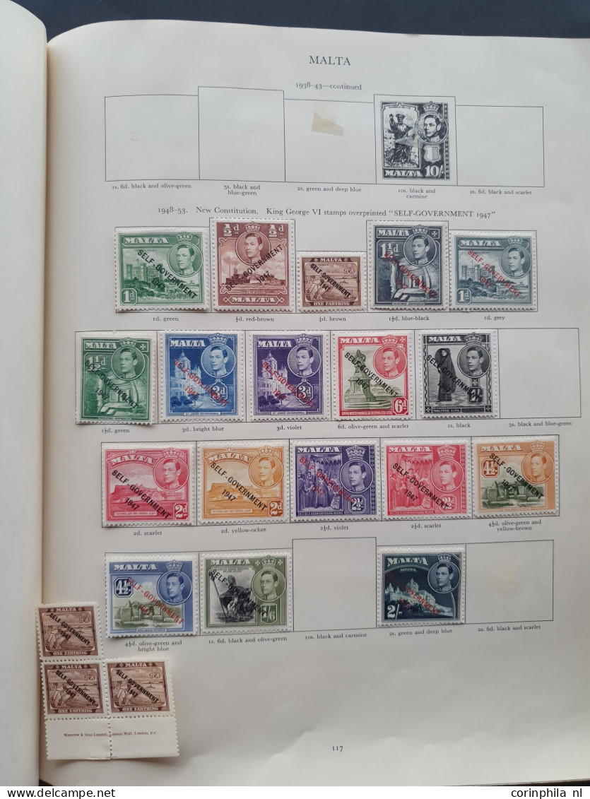 1937-1952 collection George VI all * with better material including Malaysian States in Stanley Gibbons album