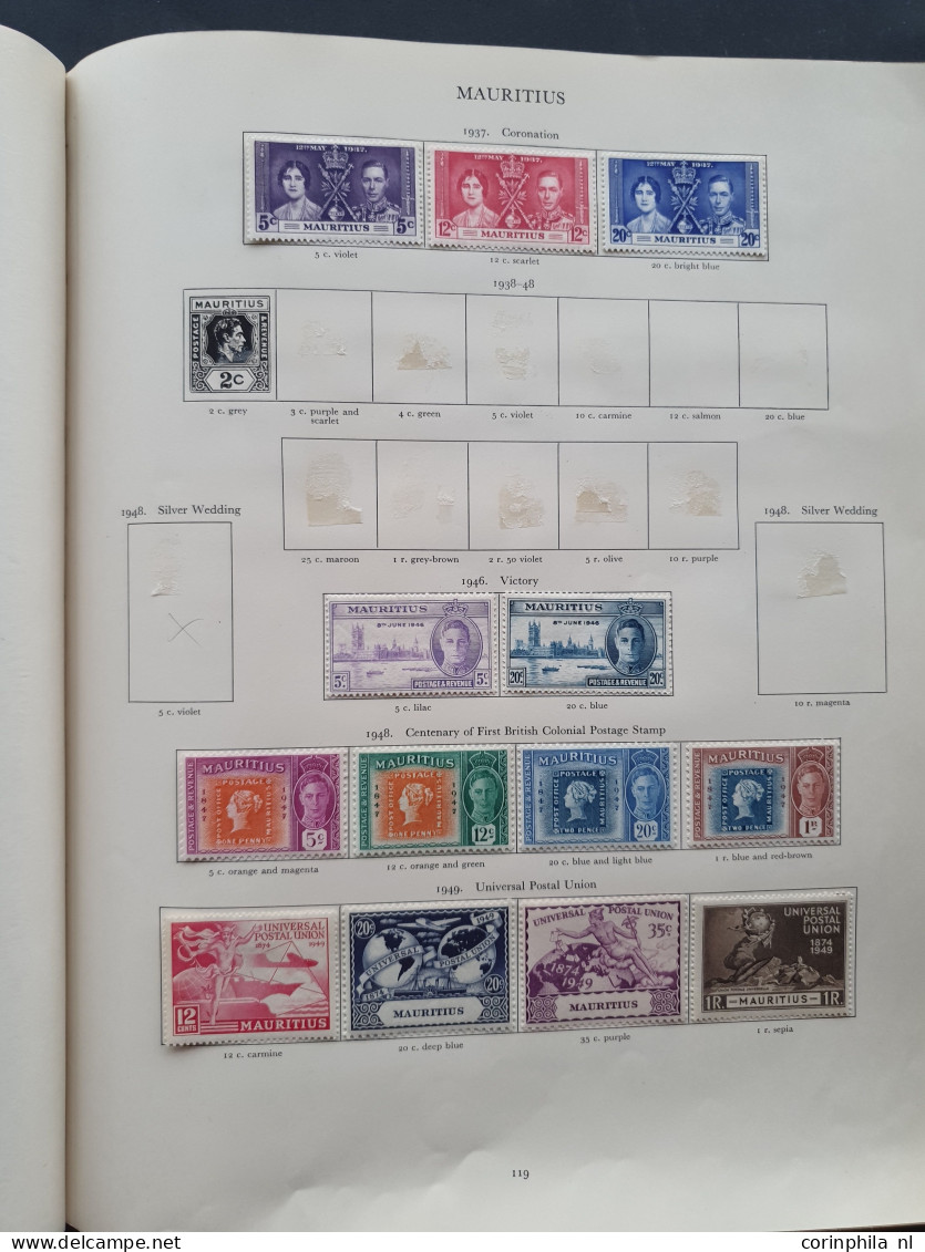 1937-1952 collection George VI all * with better material including Malaysian States in Stanley Gibbons album