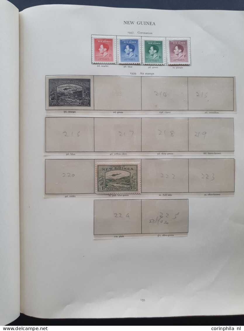 1937-1952 collection George VI all * with better material including Malaysian States in Stanley Gibbons album