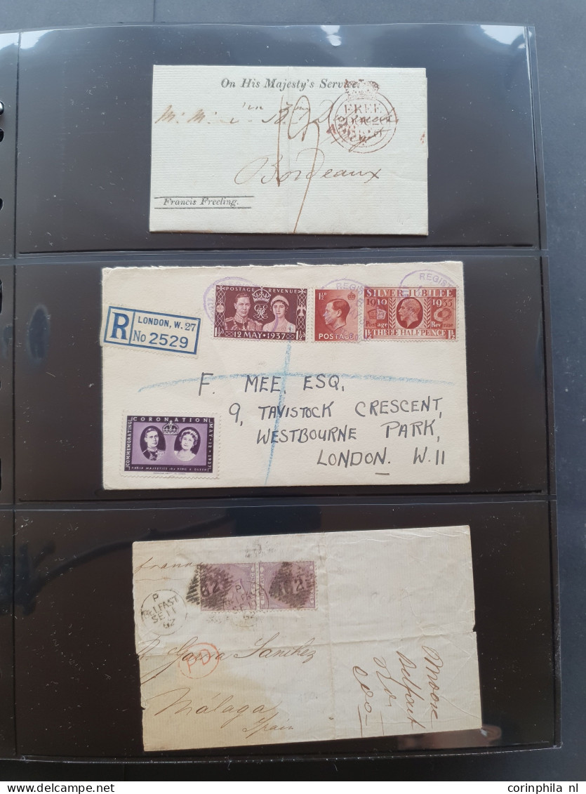 Cover 1870-1970c. Postal History (covers And Mostly Postal Stationery) Including Great Britain (Silver Jubilee On Cover  - Otros & Sin Clasificación