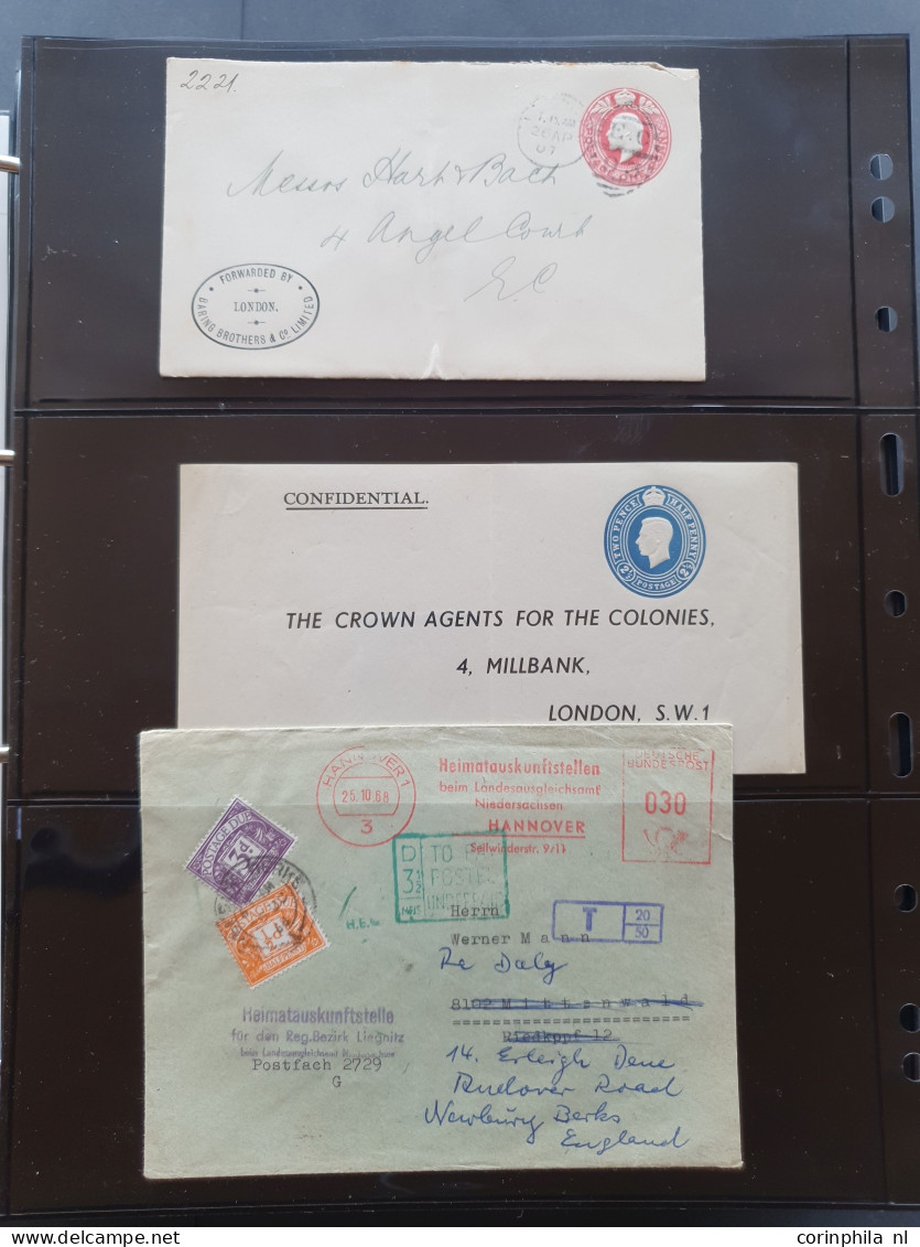 Cover 1870-1970c. Postal History (covers And Mostly Postal Stationery) Including Great Britain (Silver Jubilee On Cover  - Otros & Sin Clasificación