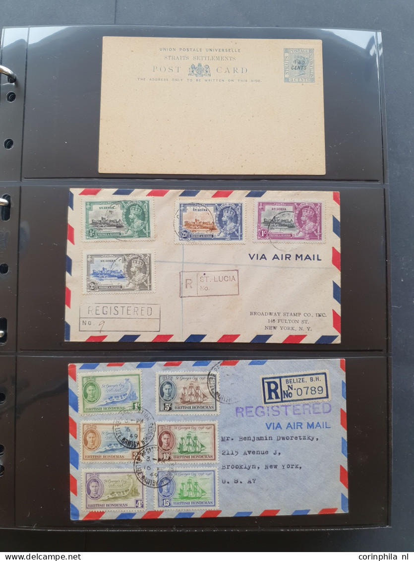 Cover 1870-1970c. postal history (covers and mostly postal stationery) including Great Britain (Silver Jubilee on cover 