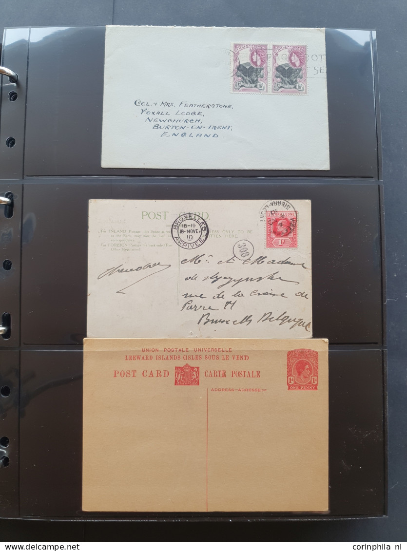 Cover 1870-1970c. postal history (covers and mostly postal stationery) including Great Britain (Silver Jubilee on cover 