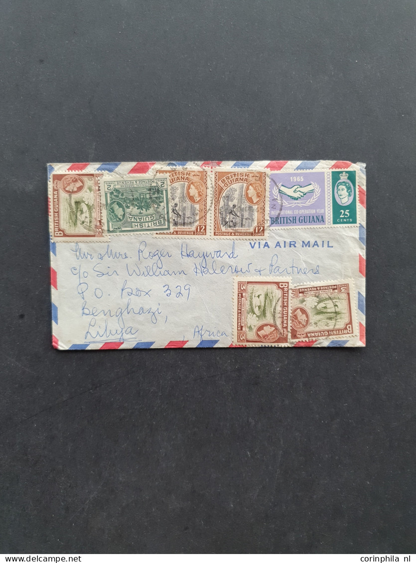 1890-1980 Ca., Used And */** Album Leaves In Box. - Other & Unclassified