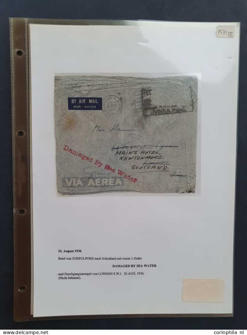 Cover , Airmail 1936 Airmail - The Crash of the Imperial Airways flying boat Scipio in the Mirabella Bay (Crete) on 22-8