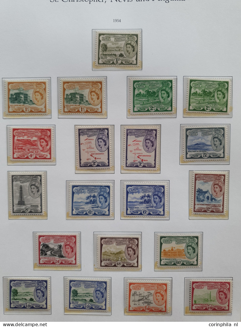 1937/1990 Collection St.Christopher, Nevis, Anguilla, St. Kitts And Pitcairn Mostly */** In Stockbook And Album - Other & Unclassified