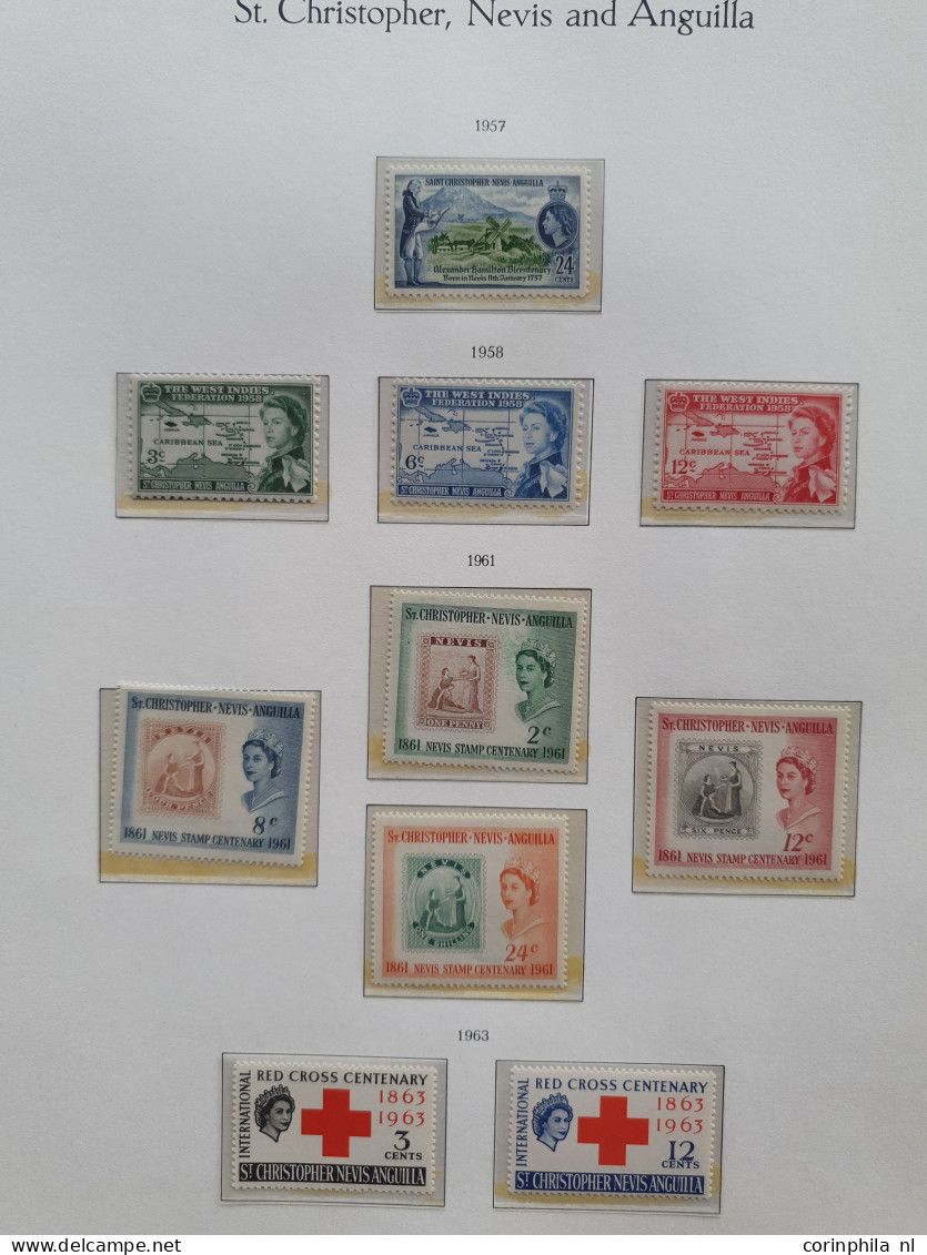 1937/1990 Collection St.Christopher, Nevis, Anguilla, St. Kitts And Pitcairn Mostly */** In Stockbook And Album - Other & Unclassified