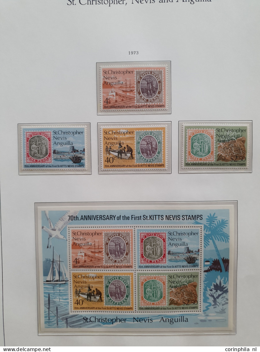 1937/1990 collection St.Christopher, Nevis, Anguilla, St. Kitts and Pitcairn mostly */** in stockbook and album