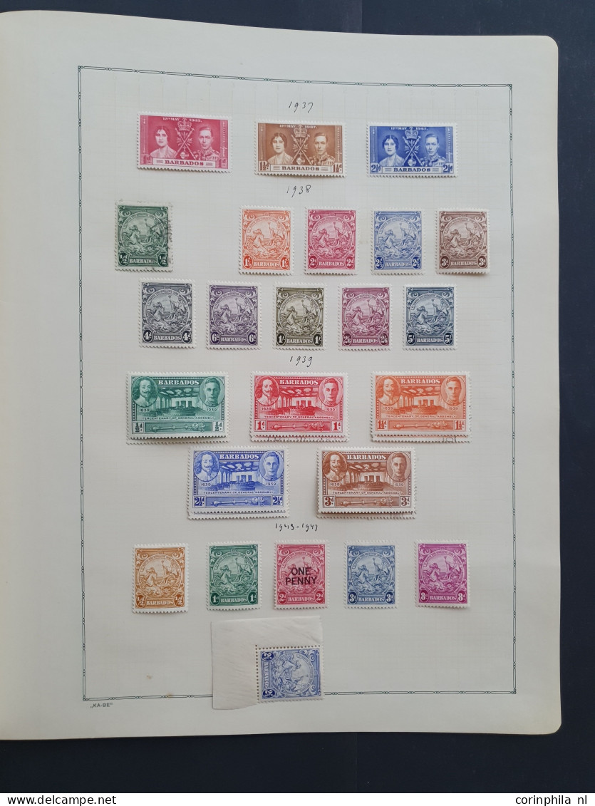 1857-1947 collection used and * with better items and sets on album leaves in folder