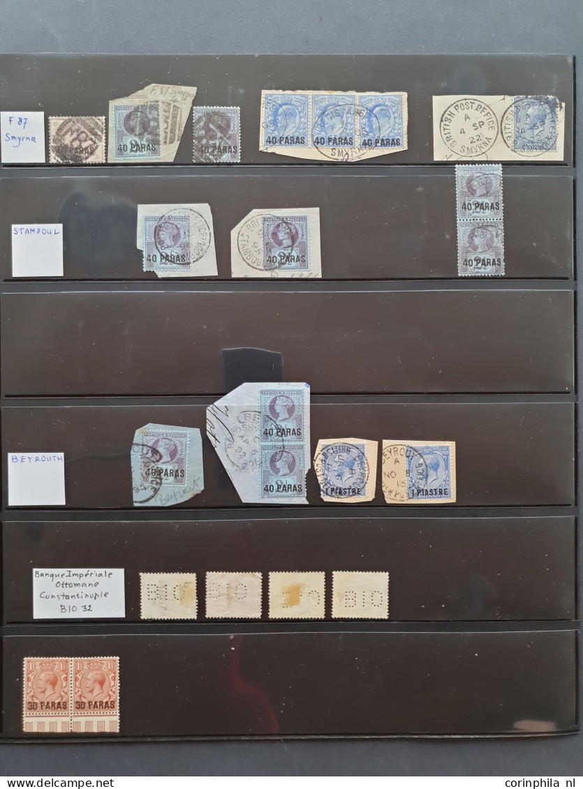 1829-1922 collection * and used with better items including C postmarks on Great Britain stamps (used abroad), Free lett