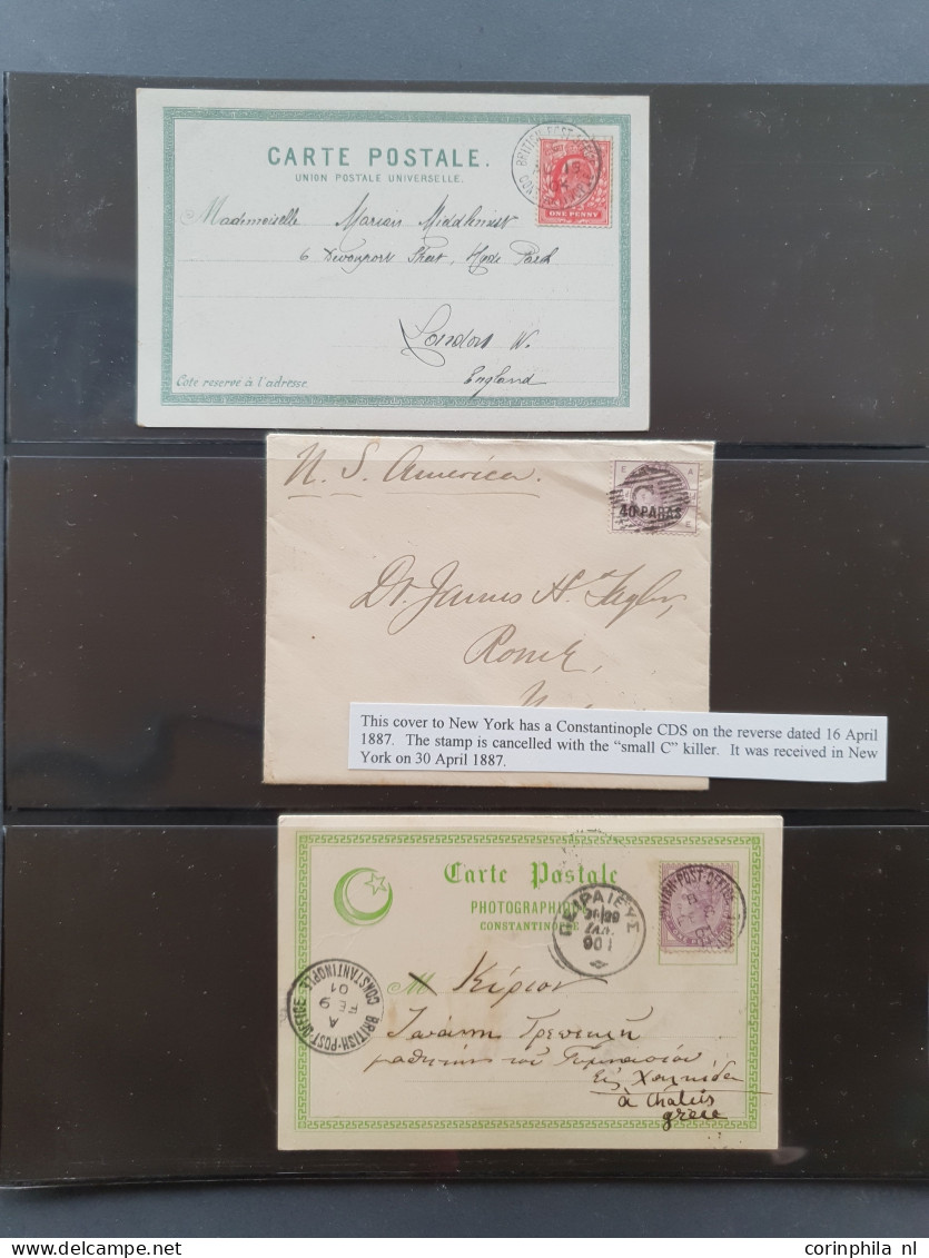 1829-1922 collection * and used with better items including C postmarks on Great Britain stamps (used abroad), Free lett