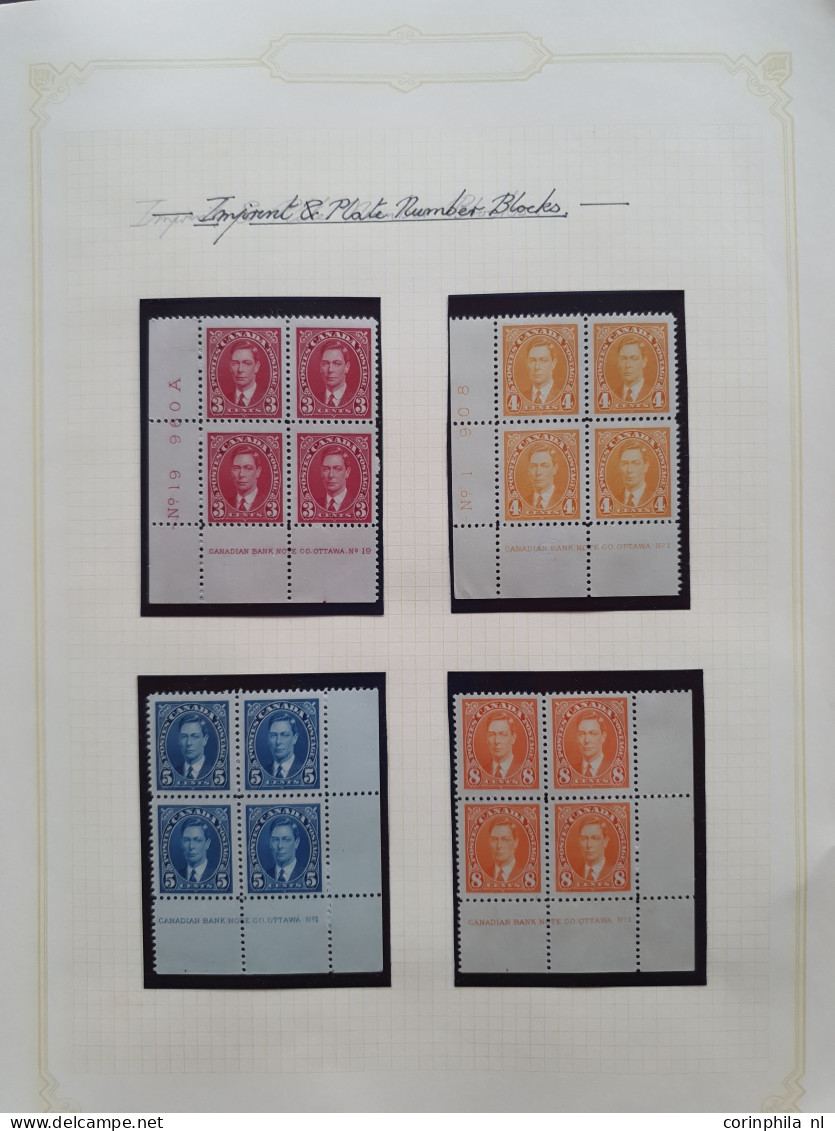 1935-1969, specialized collection, collected both used and */**, with a.o. plateblocks, booklets, covers etc., nicely ar