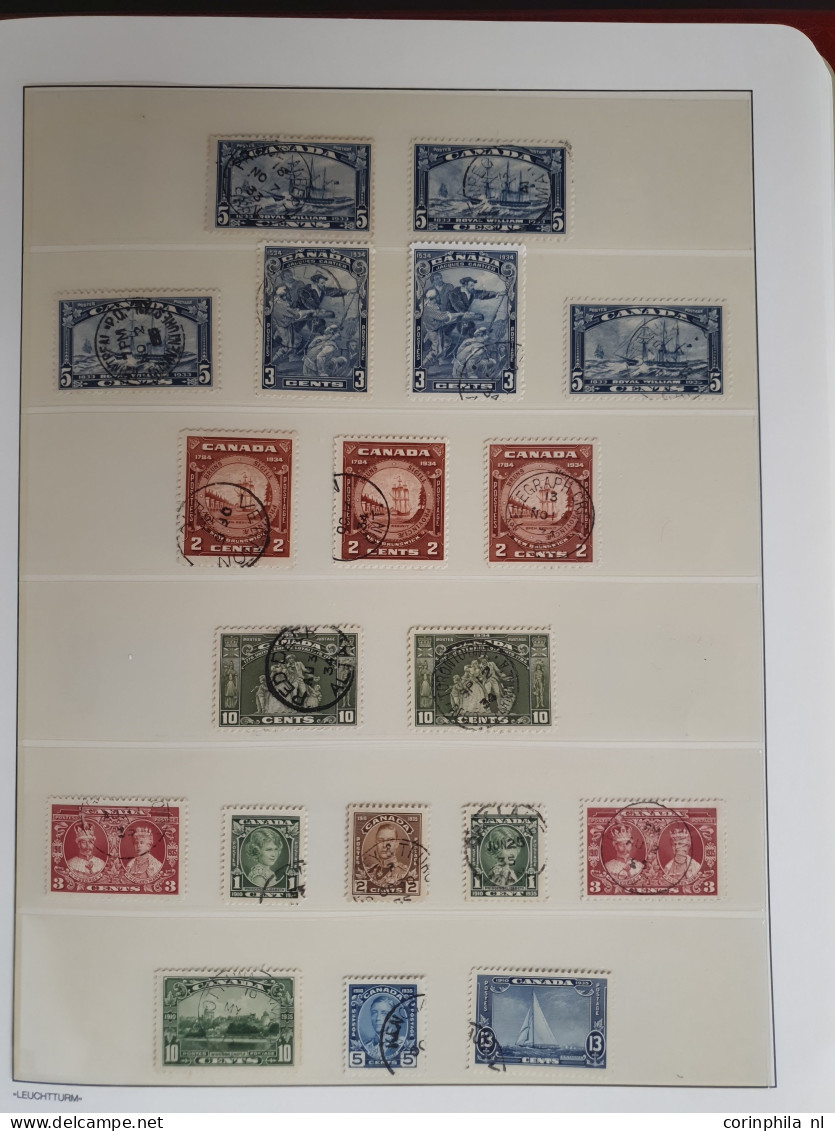 1868-1972, collection circular date cancels on various values and emissions, nicely arranged in album