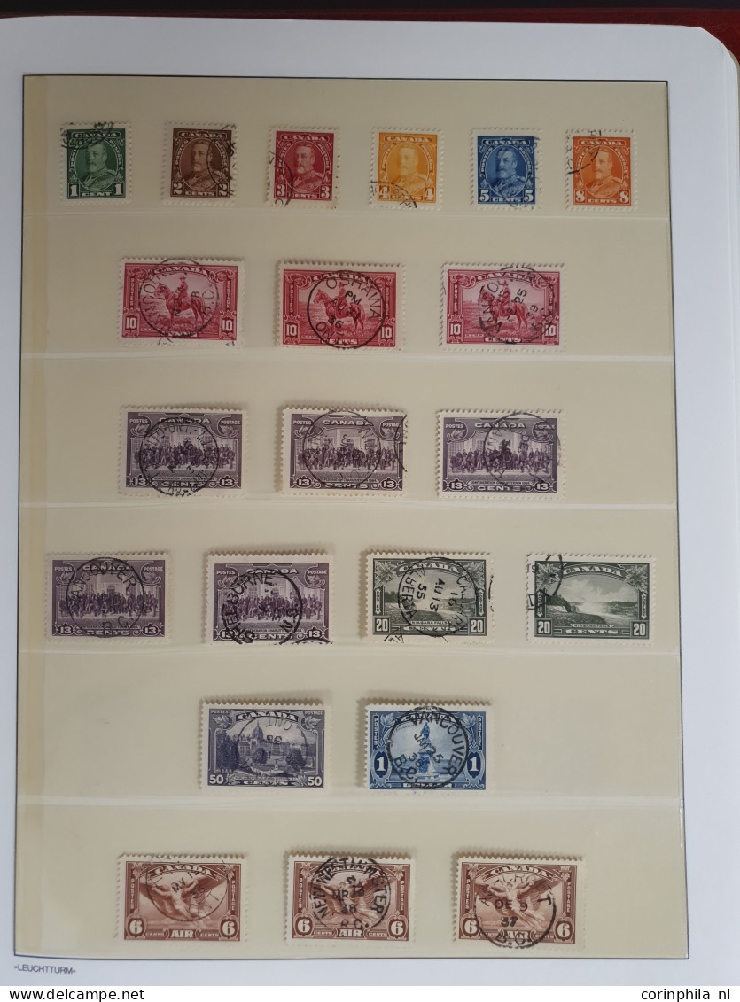 1868-1972, collection circular date cancels on various values and emissions, nicely arranged in album