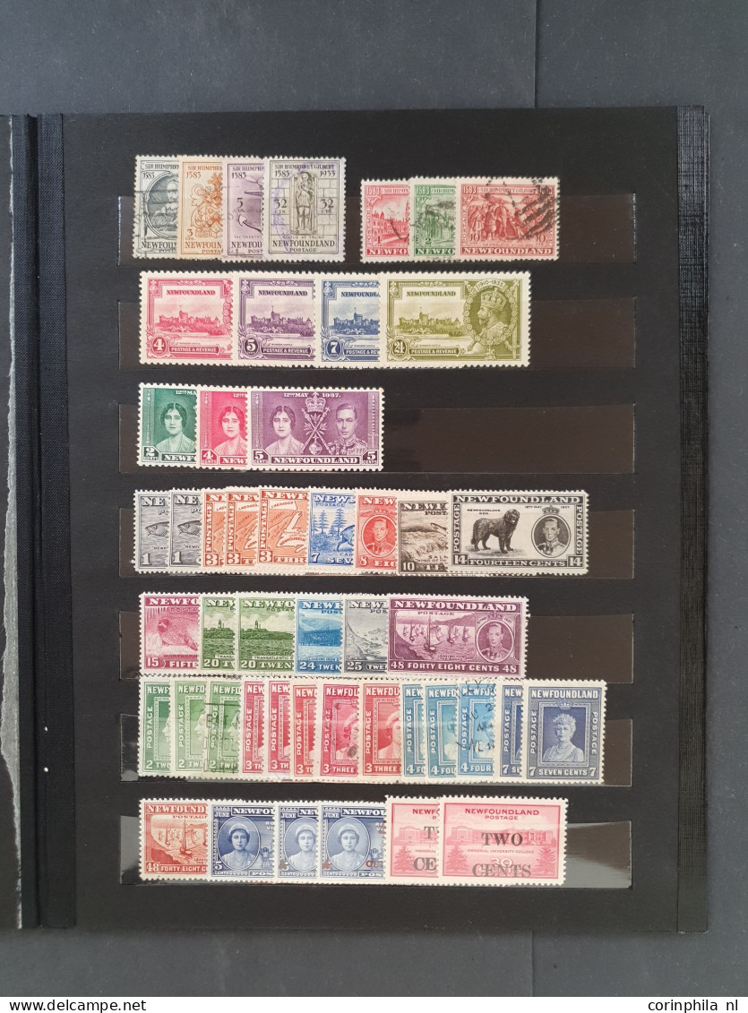 1851-1947, Collection Used And * With Many Better Stamps And Sets, Duplicates And Also The Other Canadian Provinces With - Otros & Sin Clasificación