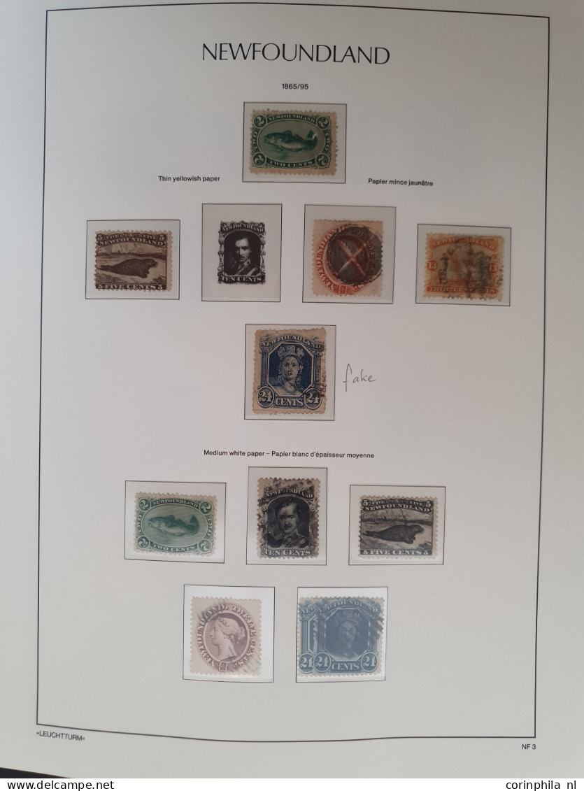 1851-1947, collection used and * with many better stamps and sets, duplicates and also the other Canadian provinces with