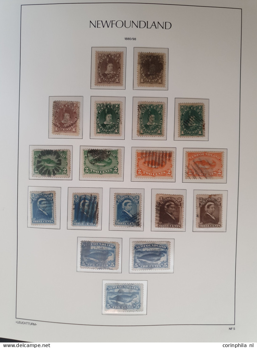 1851-1947, collection used and * with many better stamps and sets, duplicates and also the other Canadian provinces with