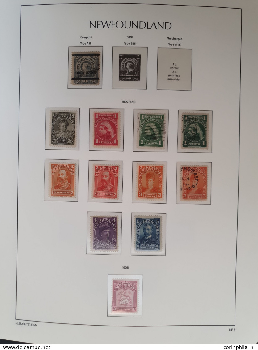 1851-1947, collection used and * with many better stamps and sets, duplicates and also the other Canadian provinces with