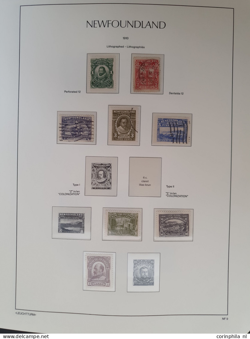 1851-1947, collection used and * with many better stamps and sets, duplicates and also the other Canadian provinces with