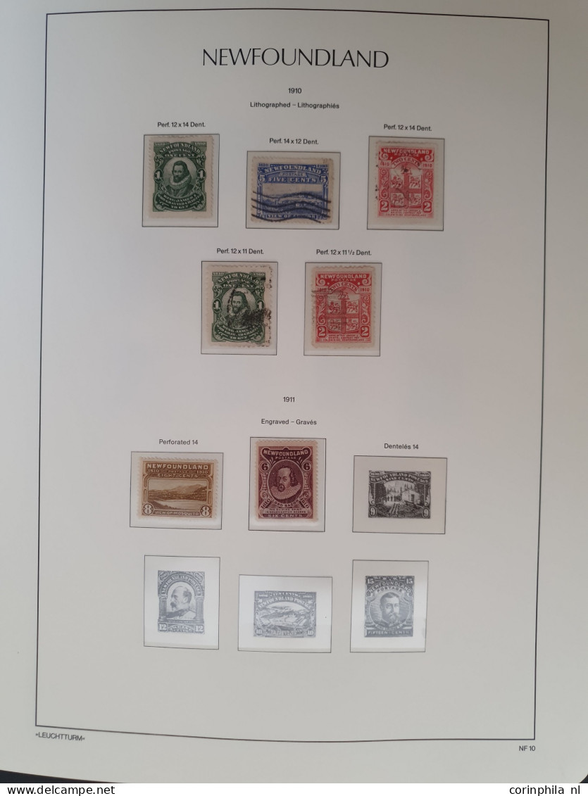 1851-1947, collection used and * with many better stamps and sets, duplicates and also the other Canadian provinces with