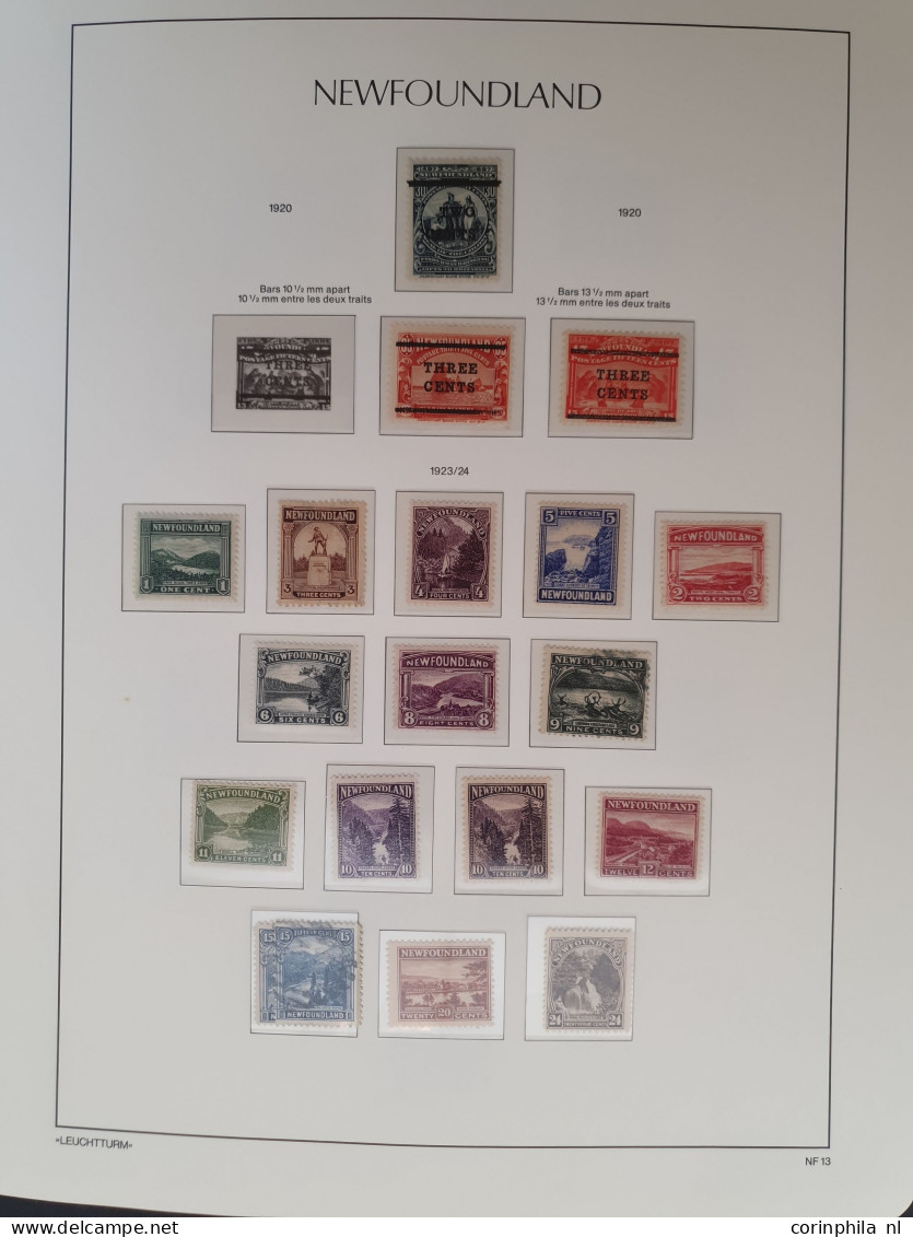 1851-1947, collection used and * with many better stamps and sets, duplicates and also the other Canadian provinces with