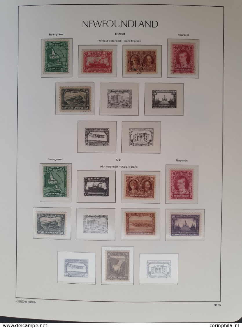 1851-1947, collection used and * with many better stamps and sets, duplicates and also the other Canadian provinces with