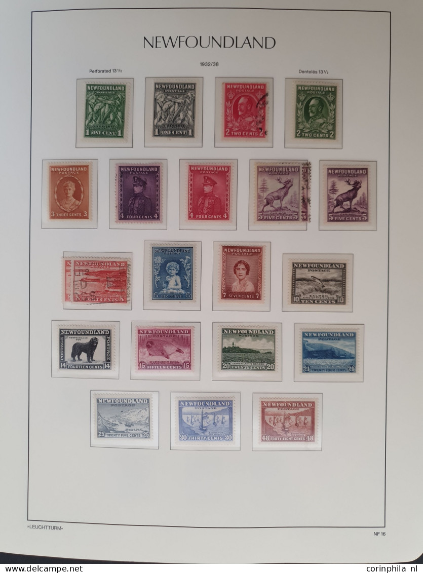 1851-1947, collection used and * with many better stamps and sets, duplicates and also the other Canadian provinces with