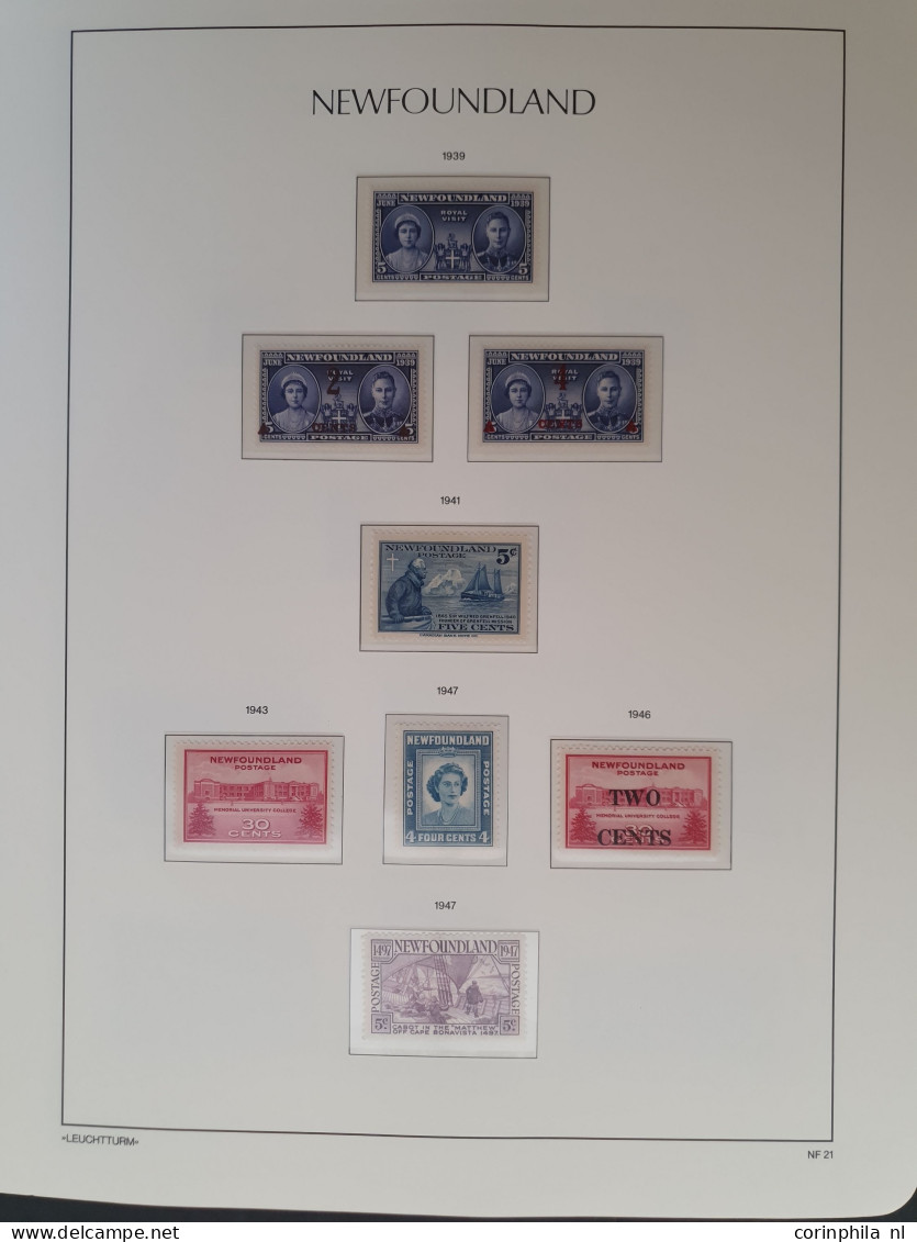 1851-1947, collection used and * with many better stamps and sets, duplicates and also the other Canadian provinces with