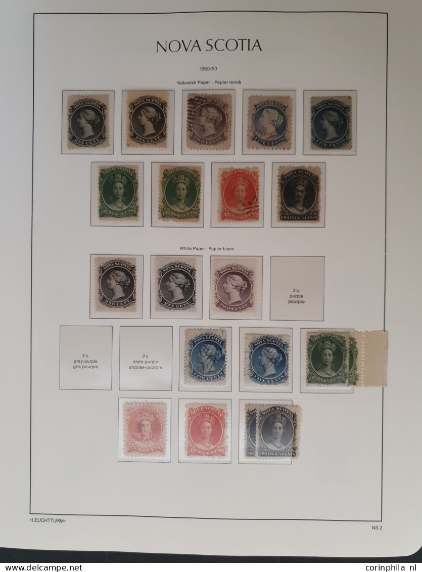 1851-1947, collection used and * with many better stamps and sets, duplicates and also the other Canadian provinces with