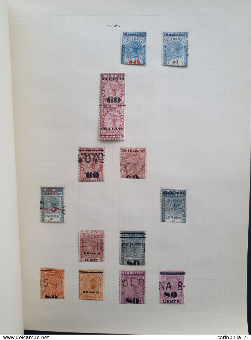 1857-1938 collection including Telegraph stamps, used and * with many better items (SG 8 with 1936 RPS certificate) on a