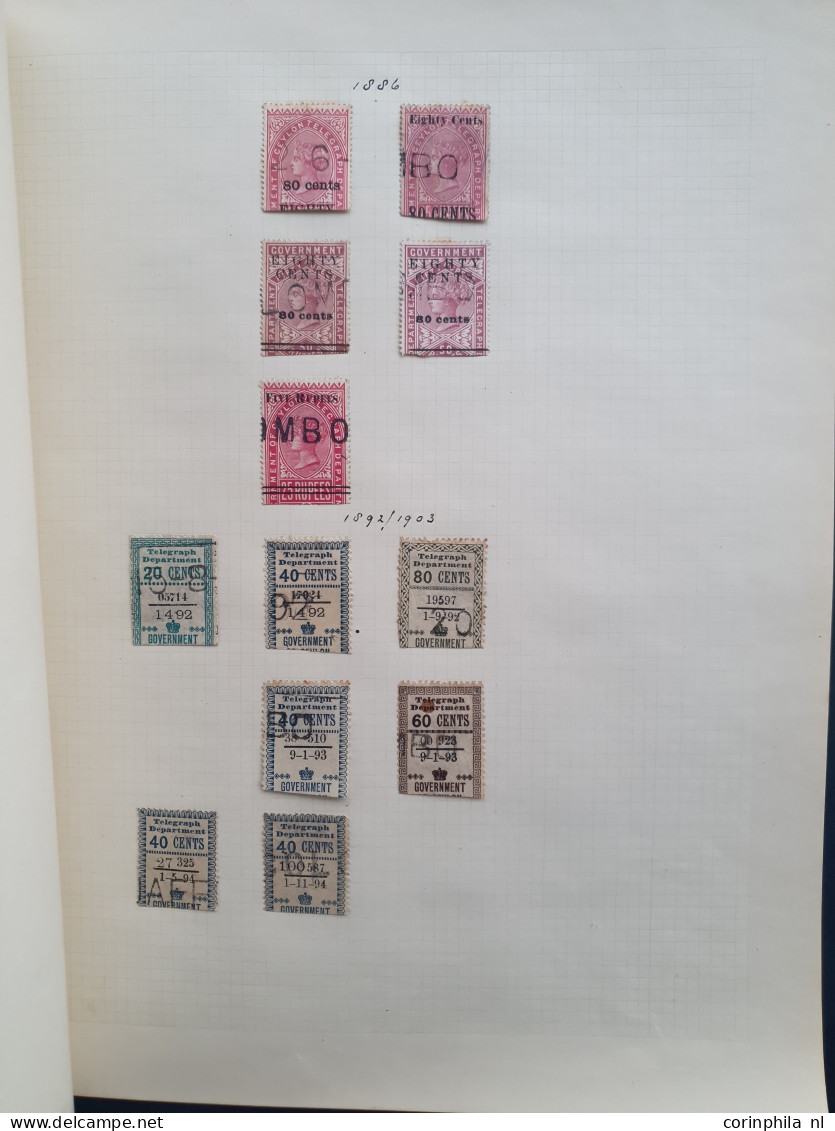 1857-1938 collection including Telegraph stamps, used and * with many better items (SG 8 with 1936 RPS certificate) on a