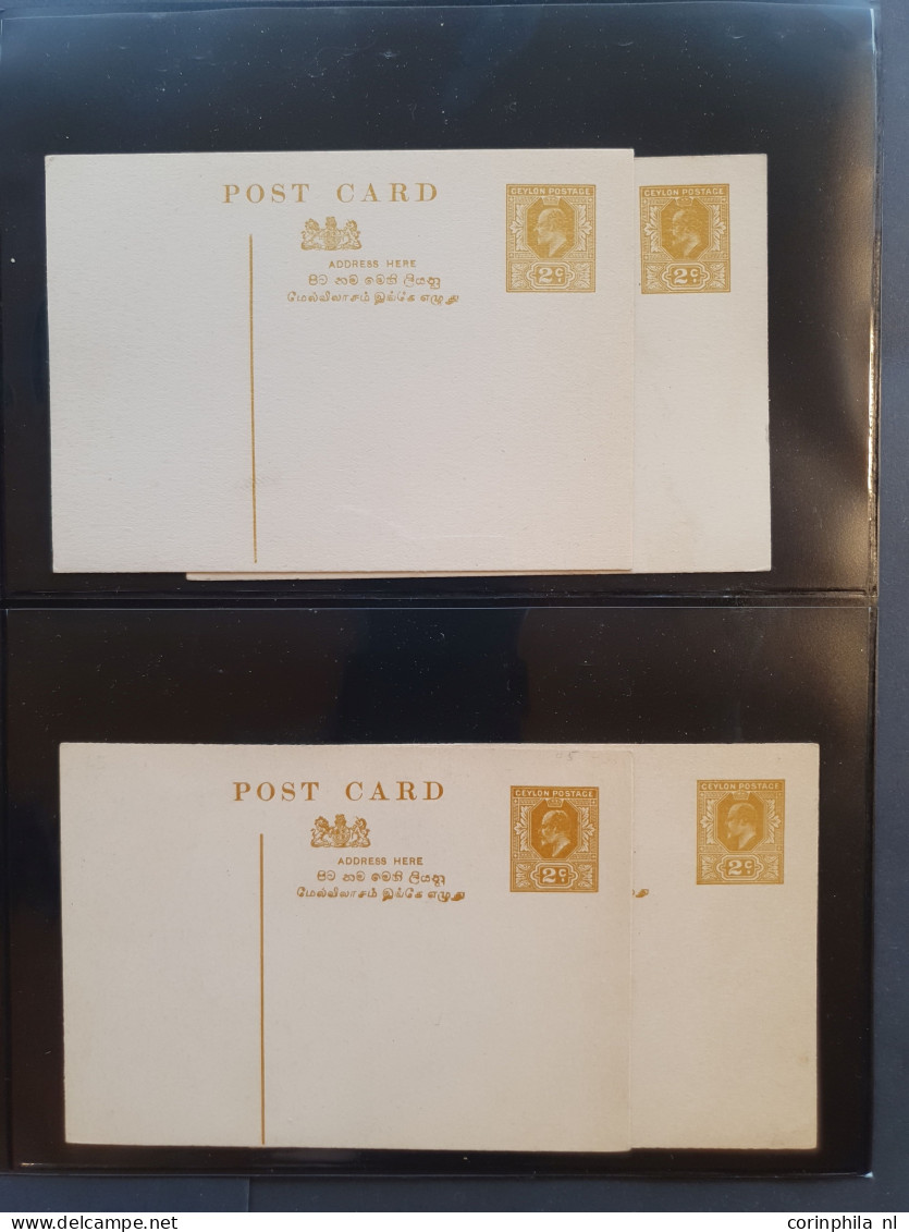 Cover 1880 onwards collection postal stationery post cards an extensive collection with duplicates unused and used inclu