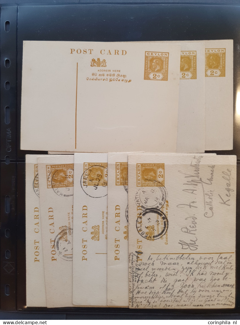 Cover 1880 onwards collection postal stationery post cards an extensive collection with duplicates unused and used inclu