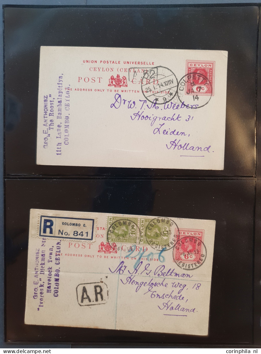 Cover 1880 onwards collection postal stationery post cards an extensive collection with duplicates unused and used inclu