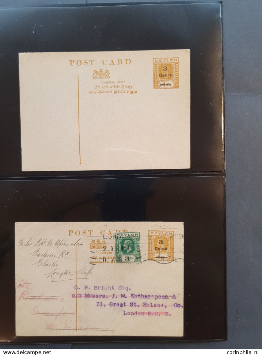 Cover 1880 onwards collection postal stationery post cards an extensive collection with duplicates unused and used inclu