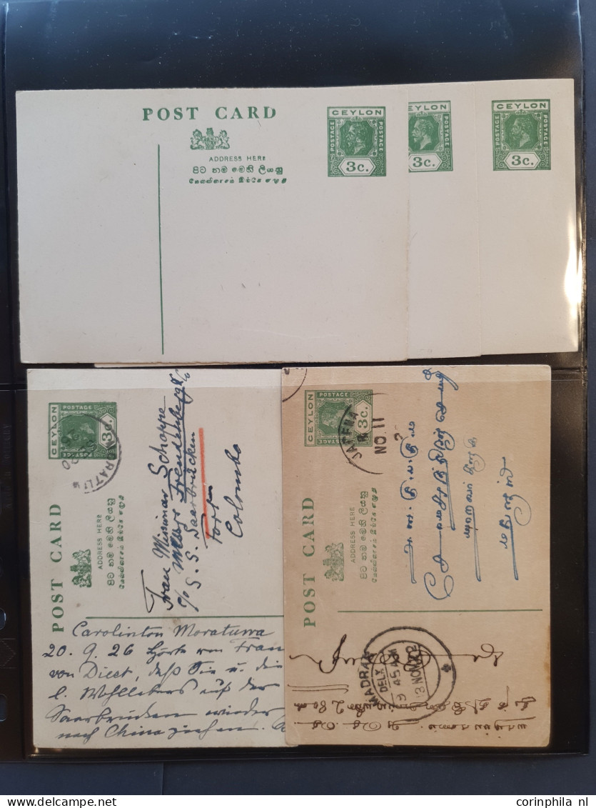 Cover 1880 onwards collection postal stationery post cards an extensive collection with duplicates unused and used inclu